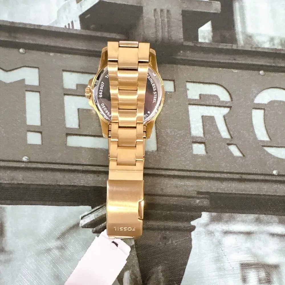 Fossil FS6030 Gold Dive Stainless Steel Watch